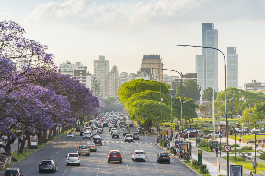 Vista panorámica de barrio de Palermo
