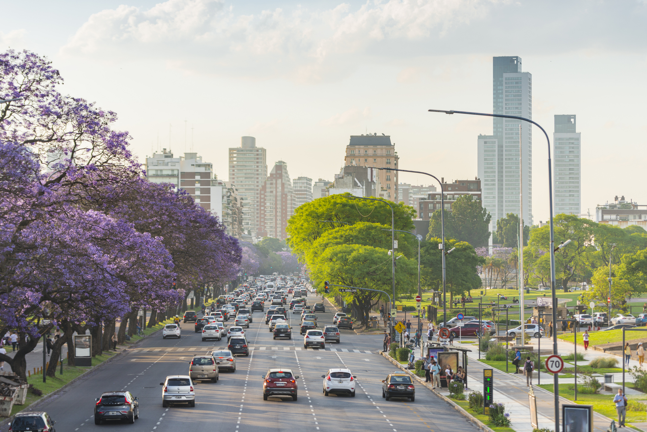 Vista panorámica de barrio de Palermo